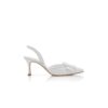 MAYSLI Vita pumps i nappaläder med hälrem MAYSLI Vita pumps i nappaläder med hälrem