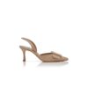 MAYSLIBI Ljusbeige kalvskinnspumps med spänne och slingback