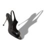 MINZA Svarta slingback-sandaler i lackläder MINZA Svarta slingback-sandaler i lackläder