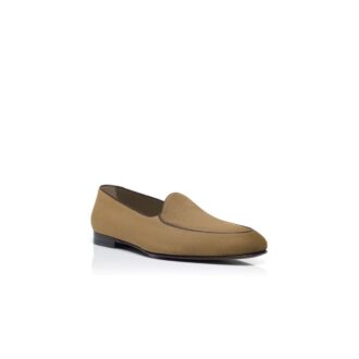 MODENA Loafers i brunt mocka