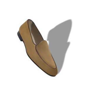 MODENA Loafers i brunt mocka