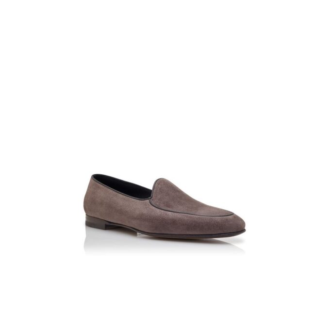 MODENA Loafers i grått mocka MODENA Loafers i grått mocka