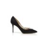 Nadira Svarta pumps i satin med smyckesspänne Nadira Svarta pumps i satin med smyckesspänne