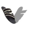 NELLO Svarta sandaler i mocka med blankstygn NELLO Svarta sandaler i mocka med blankstygn
