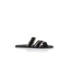 NELLO Svarta sandaler i mocka med blankstygn NELLO Svarta sandaler i mocka med blankstygn