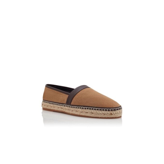 NERANO Espadriller i brunt kalvskinn NERANO Espadriller i brunt kalvskinn