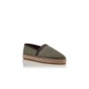 NERANO Mörkgröna espadriller i kalvskinnssuede NERANO Mörkgröna espadriller i kalvskinnssuede