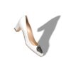 Okkato Vita pumps i crepe de chine med smyckesspännen Okkato Vita pumps i crepe de chine med smyckesspännen