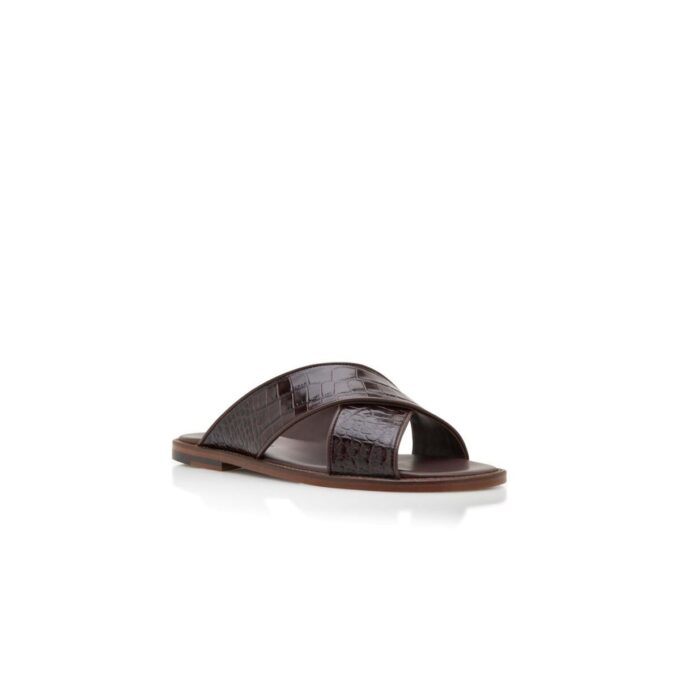 OTAWI mörkbruna sandaler i kalvskinn OTAWI mörkbruna sandaler i kalvskinn