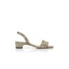 PATOBARNU Slingback-sandaler i kalvskinn med ödlemönster
