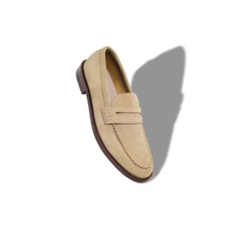 PERRY Beige mocka-pennyloafers