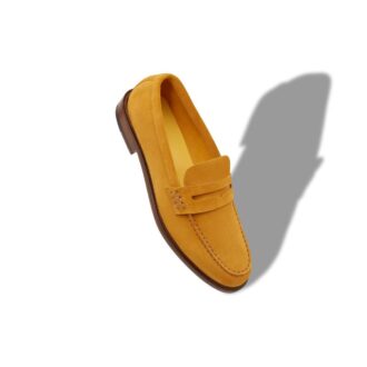 PERRY Gula pennyloafers i mocka