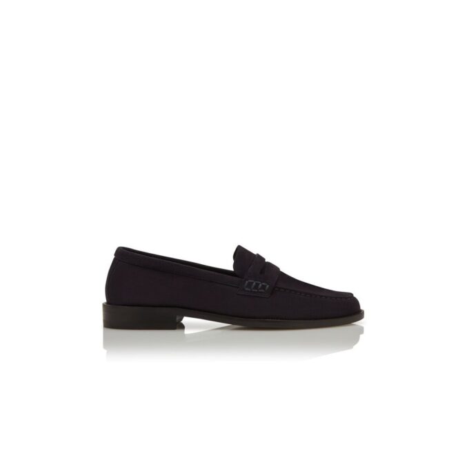 PERRY Marinblå mocka-Loafers