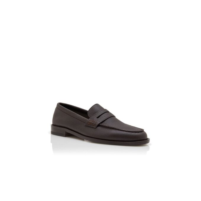 PERRY Mörkbruna pennyloafers i kalvskinn PERRY Mörkbruna pennyloafers i kalvskinn