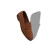 PERRY Mörkbruna pennyloafers i mocka PERRY Mörkbruna pennyloafers i mocka