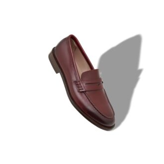 PERRY Penny Loafers i brunt kalvskinn