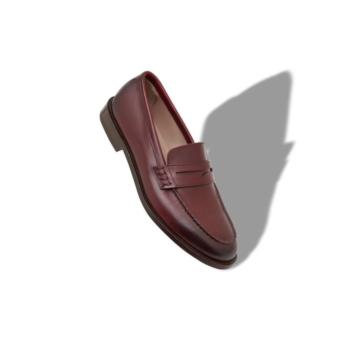 PERRY Penny Loafers i brunt kalvskinn PERRY Penny Loafers i brunt kalvskinn