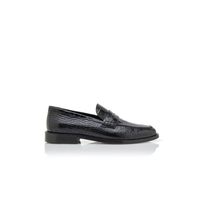 PERRY Svarta pennyloafers i kalvskinn PERRY Svarta pennyloafers i kalvskinn