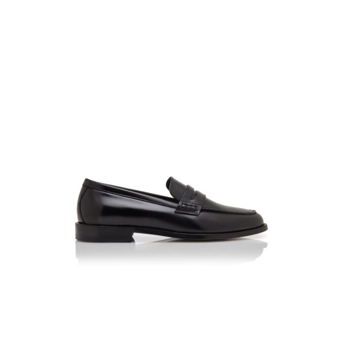 PERRY Svarta pennyloafers i kalvskinn PERRY Svarta pennyloafers i kalvskinn