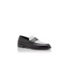 PERRY svartvita pennyloafers i kalvskinn PERRY svartvita pennyloafers i kalvskinn