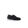 PLYMOUTH Penny Loafers i svart mocka PLYMOUTH Penny Loafers i svart mocka