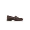 RANDY Mörkbruna pennyloafers i kalvskinn RANDY Mörkbruna pennyloafers i kalvskinn