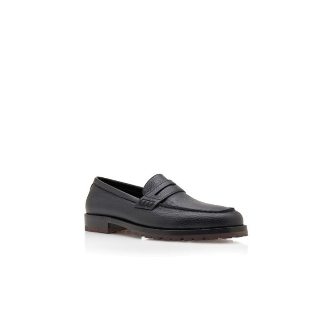 RANDY Svarta pennyloafers i kalvskinn RANDY Svarta pennyloafers i kalvskinn