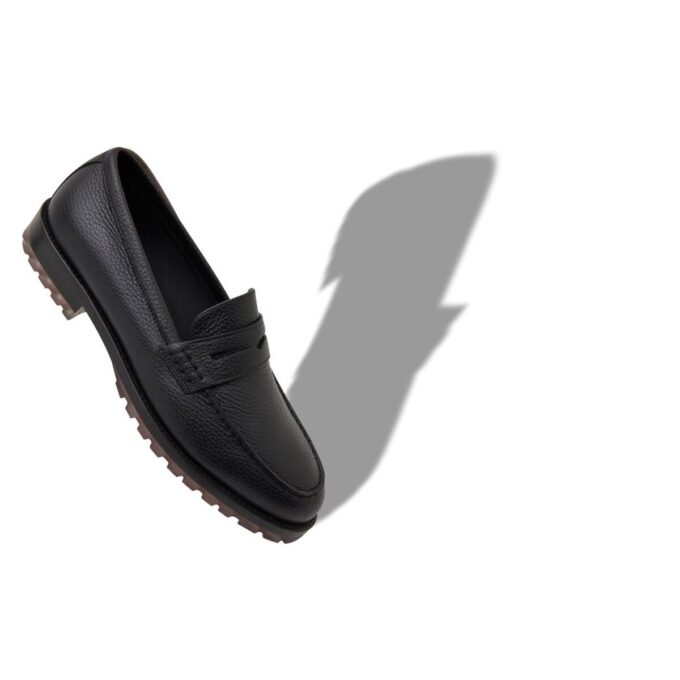 RANDY Svarta pennyloafers i kalvskinn RANDY Svarta pennyloafers i kalvskinn