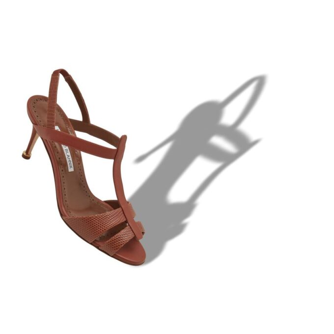 RETAUXLO Bruna sandaler i kalvskinn med T-rem RETAUXLO Bruna sandaler i kalvskinn med T-rem