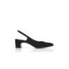 SAWRASO svarta slingback-Pumps i mocka SAWRASO svarta slingback-Pumps i mocka