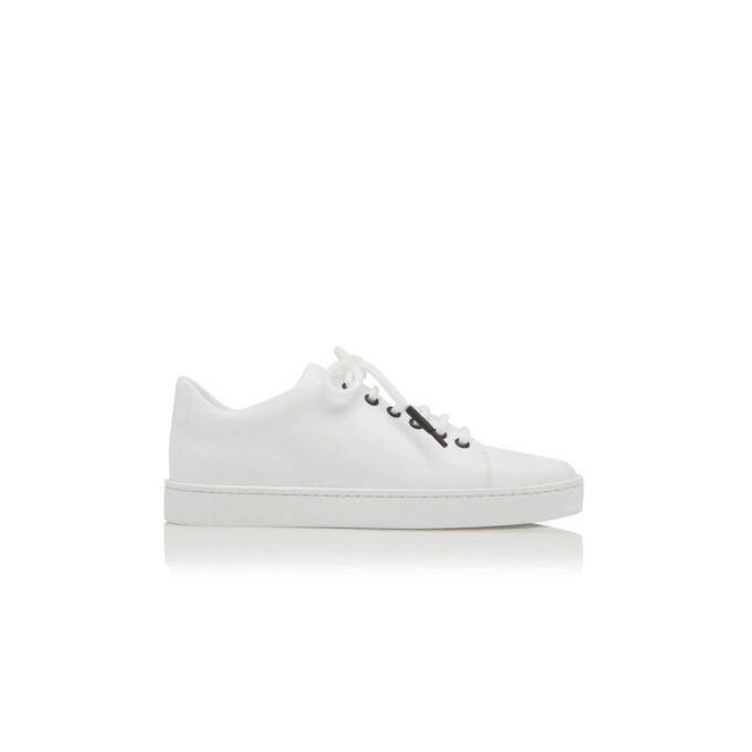 SEMANADA Vita låga sneakers i kalvskinn SEMANADA Vita låga sneakers i kalvskinn