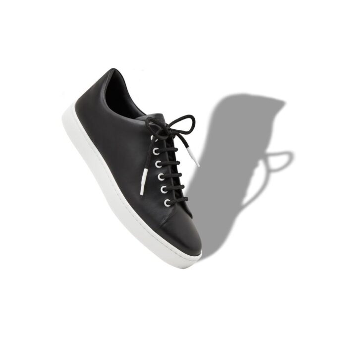 SEMANADO Svarta låga sneakers i kalvskinn SEMANADO Svarta låga sneakers i kalvskinn