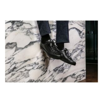 SEMANADO Svarta sneakers i kalvskinn