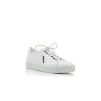 SEMANADO Vita låga sneakers i kalvskinn
