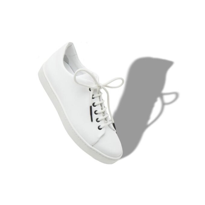 SEMANADO Vita låga sneakers i kalvskinn SEMANADO Vita låga sneakers i kalvskinn