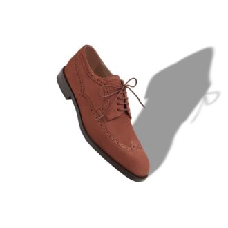 TAMARAK Bruna oxfordskor i mocka med snörskor