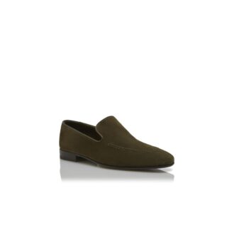 TRURO Loafers i mörk khaki-mocka