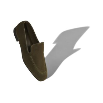 TRURO Loafers i mörk khaki-mocka