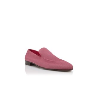 TRURO Loafers i mörkrosa mocka