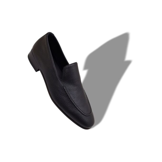 TRURO Loafers i svart kalvskinn TRURO Loafers i svart kalvskinn