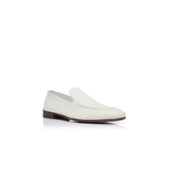 TRURO Loafers i vitt kalvskinn