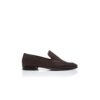 TRURO Mörkbruna loafers i kalvskinn