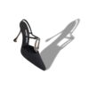 TRUTA Svarta pumps i grosgrain med T-rem och smyckesdetaljer TRUTA Svarta pumps i grosgrain med T-rem och smyckesdetaljer