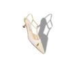 TURGIMOD Ljusbeige pumps i nappaläder med T-rem TURGIMOD Ljusbeige pumps i nappaläder med T-rem